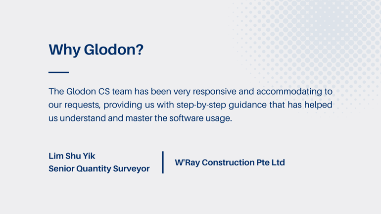 Glodon Cubicost 5D BIM Solutions-WRay Construction-testimonial